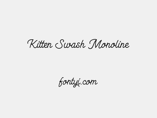 Kitten Swash Monoline