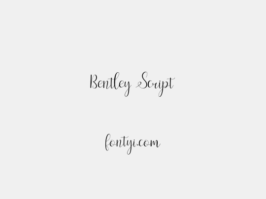 Bentley Script