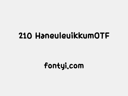 210 HaneuleuikkumOTF