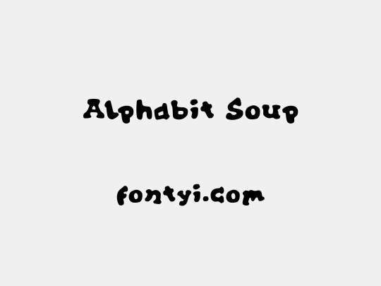 Alphabit Soup
