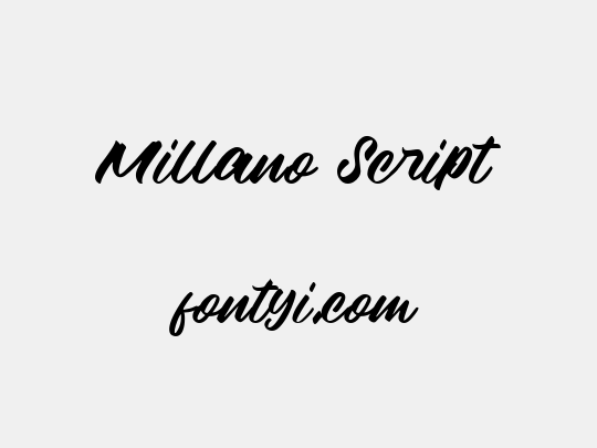 Millano Script