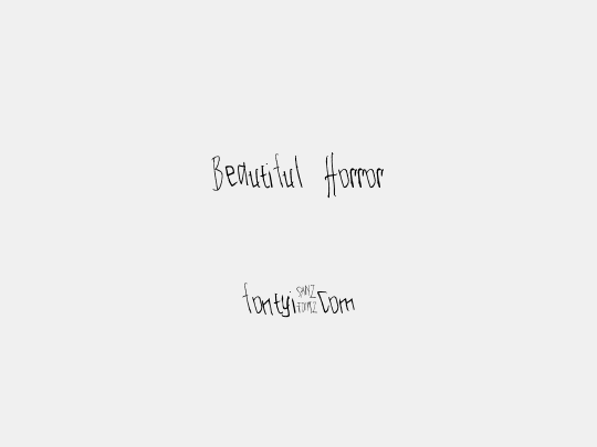 Beautiful Horror