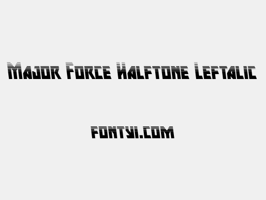 Major Force Halftone Leftalic
