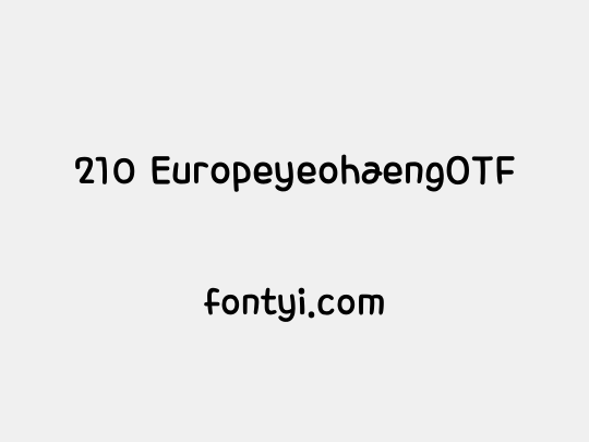 210 EuropeyeohaengOTF