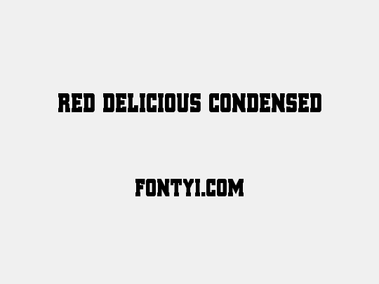 Red Delicious Condensed