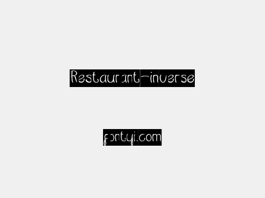 Restaurant-inverse