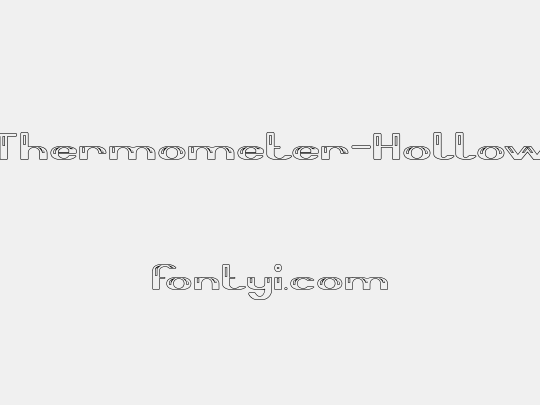 Thermometer-Hollow