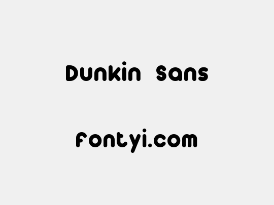 Dunkin Sans