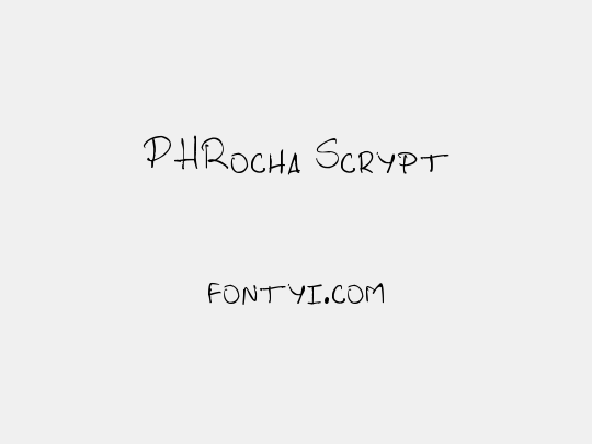 PHRocha Scrypt