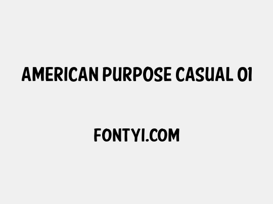 American Purpose Casual 01
