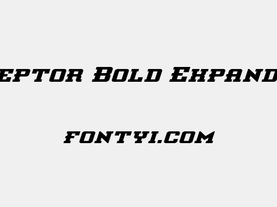 Interceptor Bold Expanded Ital