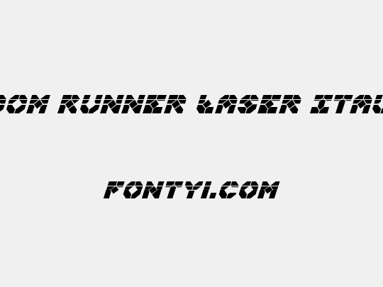 Zoom Runner Laser Italic