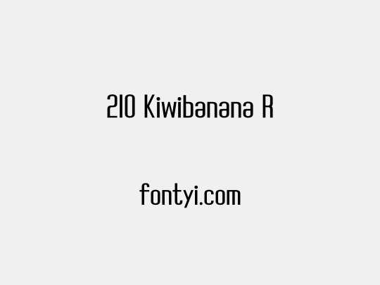 210 Kiwibanana R