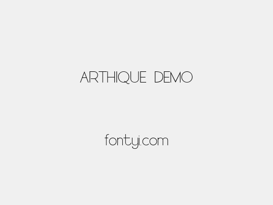 ARTHIQUE DEMO