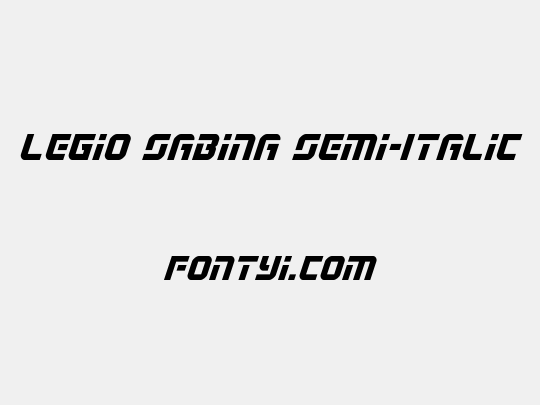 Legio Sabina Semi-Italic