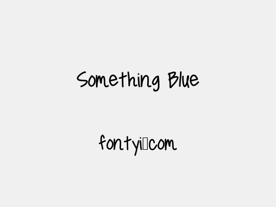 Something Blue