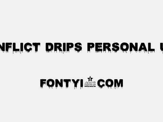 CONFLICT DRIPS PERSONAL USE