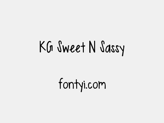 KG Sweet N Sassy