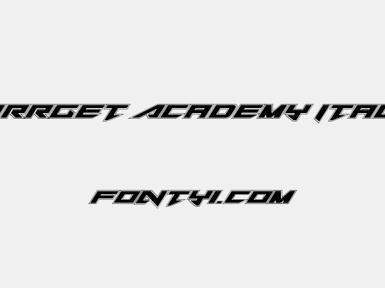 Tarrget Academy Italic