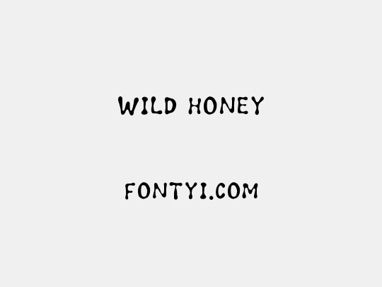 Wild honey