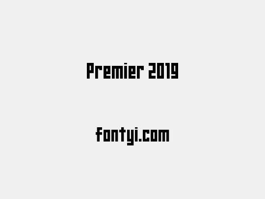Premier 2019