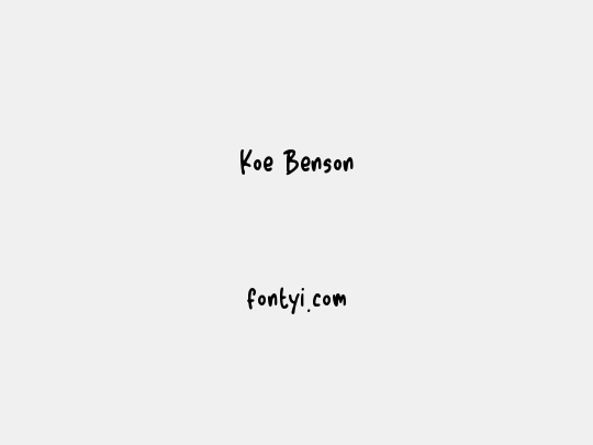 Koe Benson