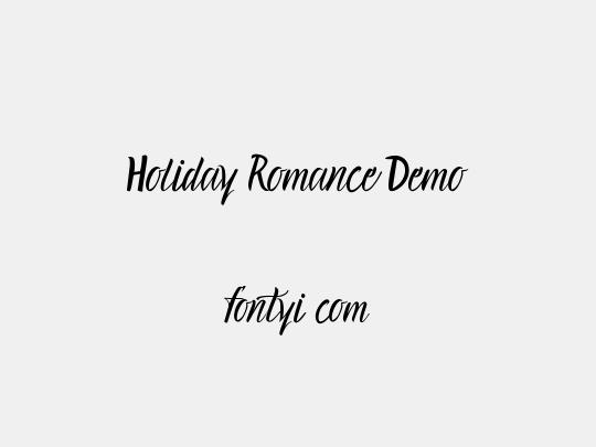 Holiday Romance Demo