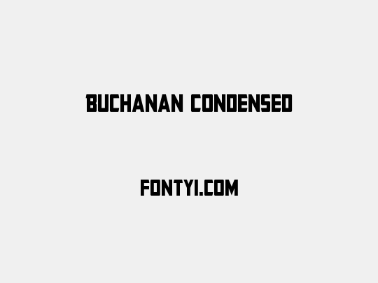 Buchanan Condensed