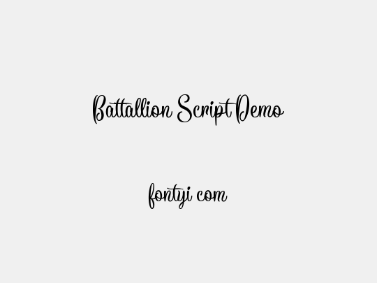 Battallion Script Demo
