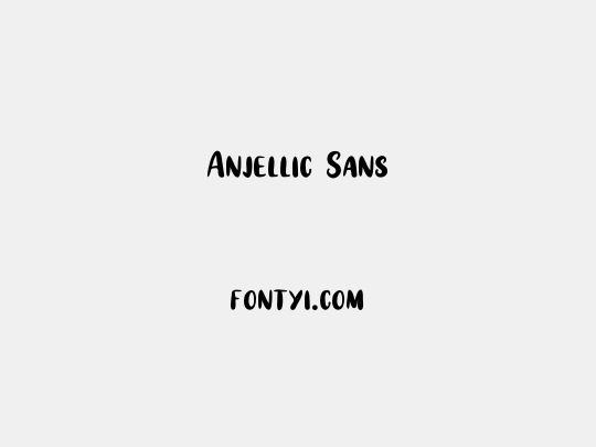 Anjellic Sans