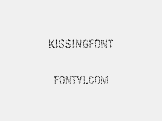 Kissingfont