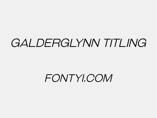 Galderglynn Titling