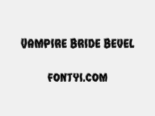 Vampire Bride Bevel