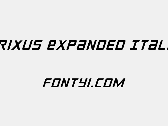 Crixus Expanded Italic