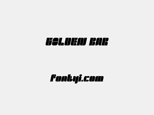 GOLDEN BAR
