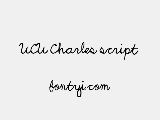 UCU Charles script