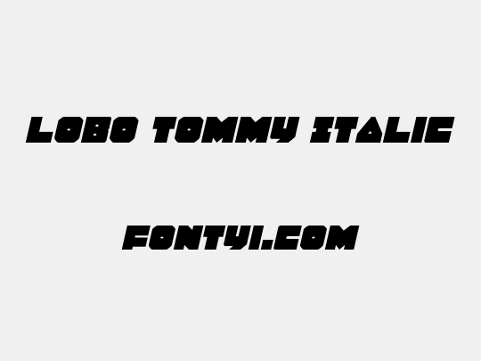 Lobo Tommy Italic