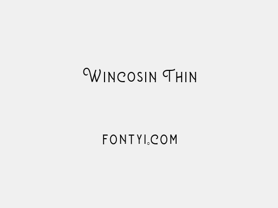Wincosin Thin