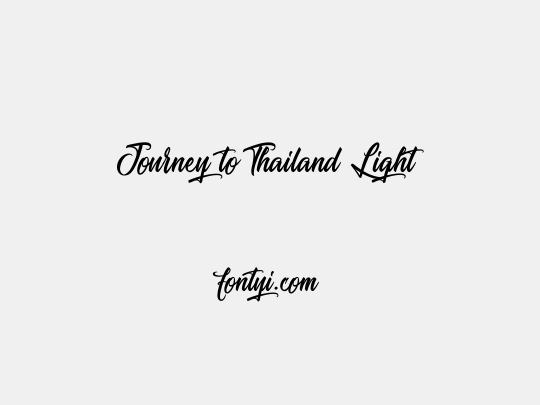 Journey to Thailand Light