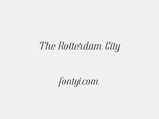 The Rotterdam City