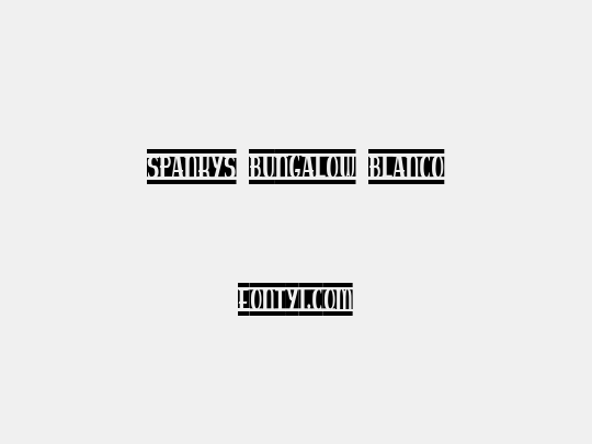 spankys bungalow blanco