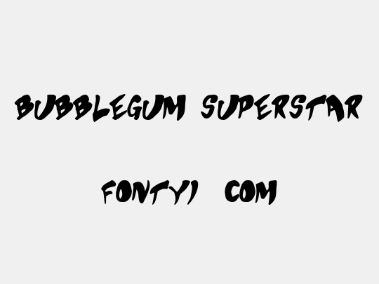 Bubblegum Superstar