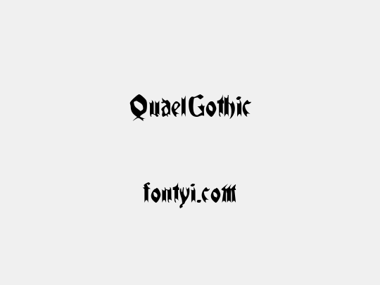 QuaelGothic
