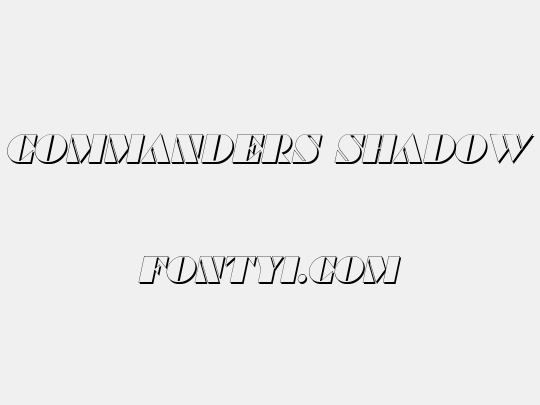 Commanders Shadow