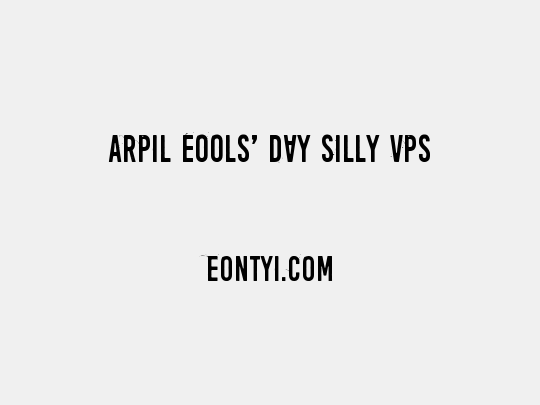 April Fools' Day Silly vrs