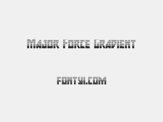 Major Force Gradient