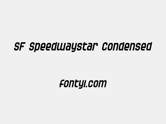 SF Speedwaystar Condensed
