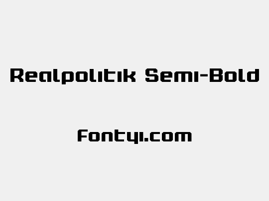 Realpolitik Semi-Bold