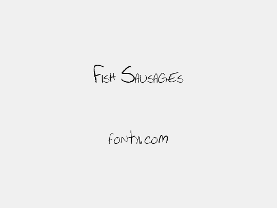 Fish Sausages