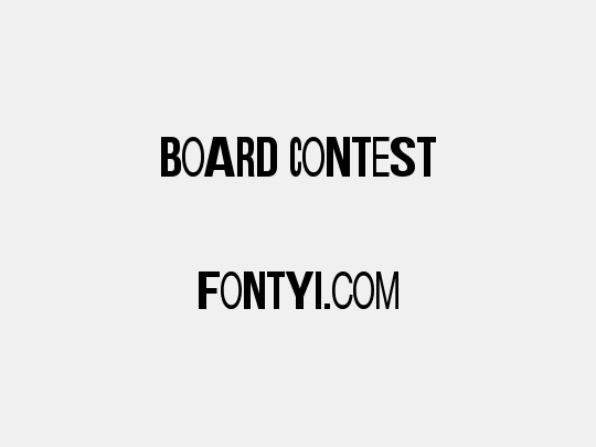 Board Contest